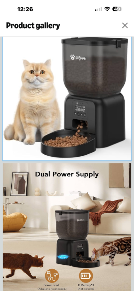 Automatic cat feeder 