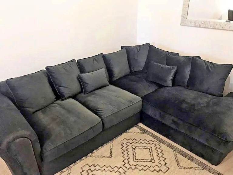 Brand New L Shape Fabric Corner Sofa & 3+2 Seater Sofa Set Sale - Delivery Across the UK
