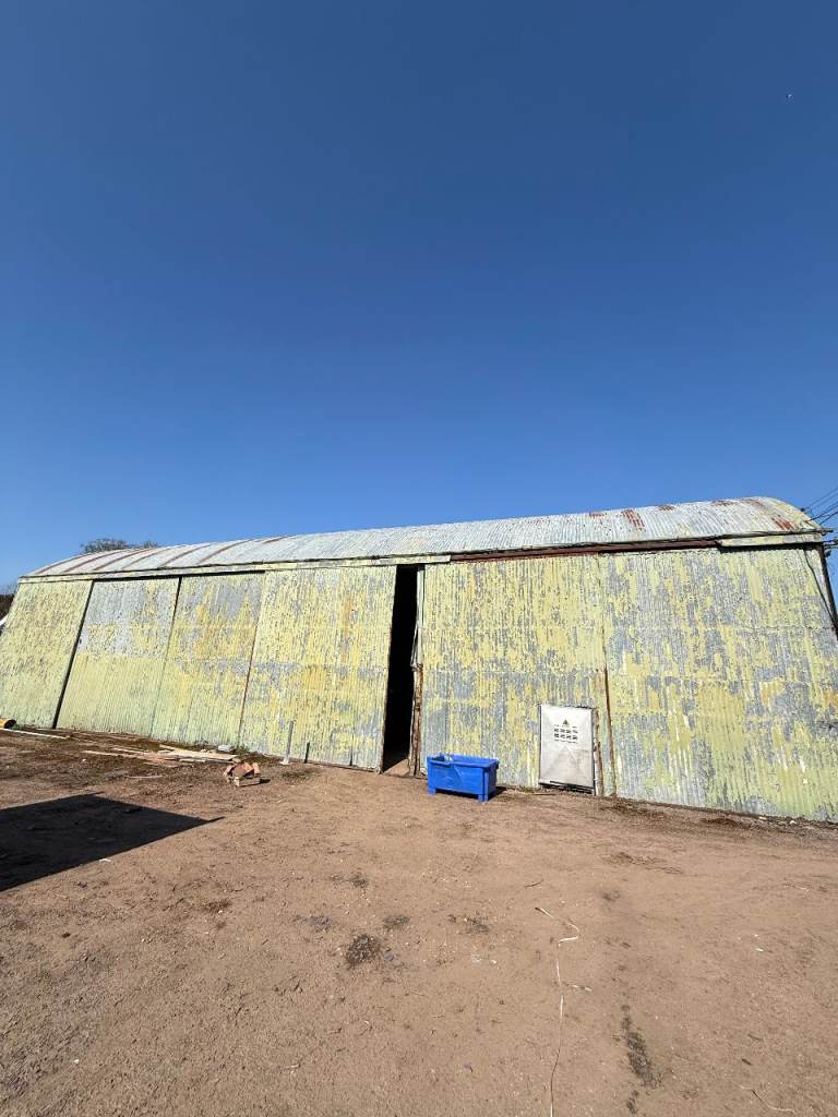 Site photograph 5 of 20 showing the agricultural steel-frame buildings at Hereford, Herefordshire