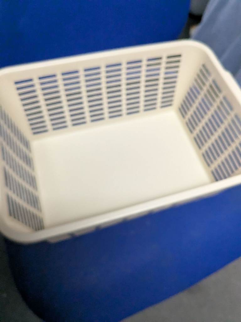 Hardly Used Beige Plastic Basket