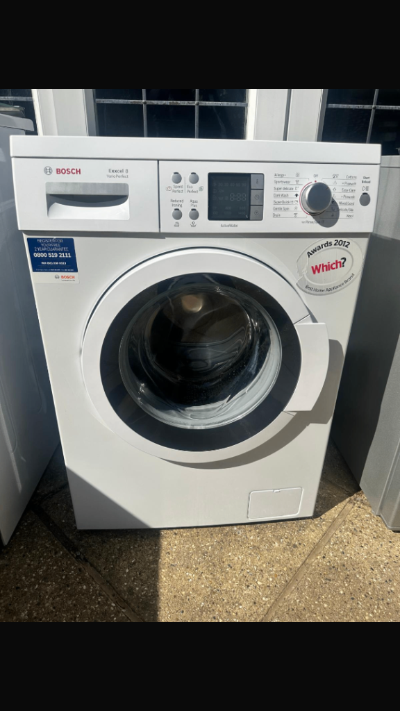 Bosch exxcel 8 vario perfect Washing machine. In excellent condition. With 12 months warranty. 