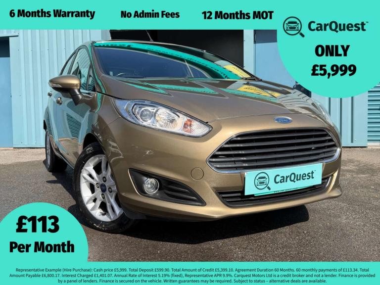 2015 Ford Fiesta 1.5 TDCi Zetec 5dr HATCHBACK DIESEL Manual