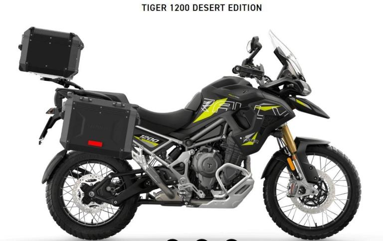 Stunning Pre-Registered 2026/76 Triumph Tiger 1200 Desert Edition Motorcycle 