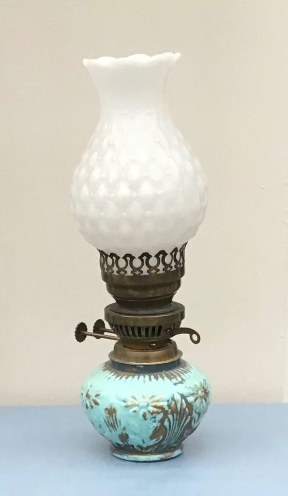 Vintage Double Burner Small Oil Lamp