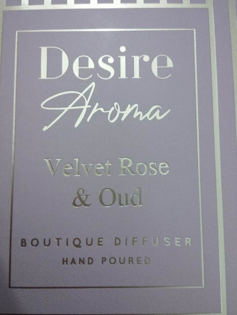 Desire Aroma Velvet Rose & Oud 1000ml reed diffuser air freshener room fragrance 