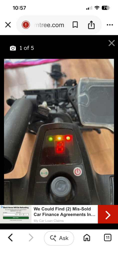 Ben sayers electric golf trolley 36 hole battery