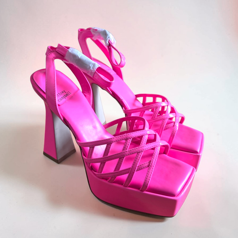 Brand new with tags size 5 hot pink heels 