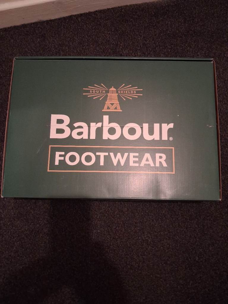 Barbour Wellington boots size 10 new in box.