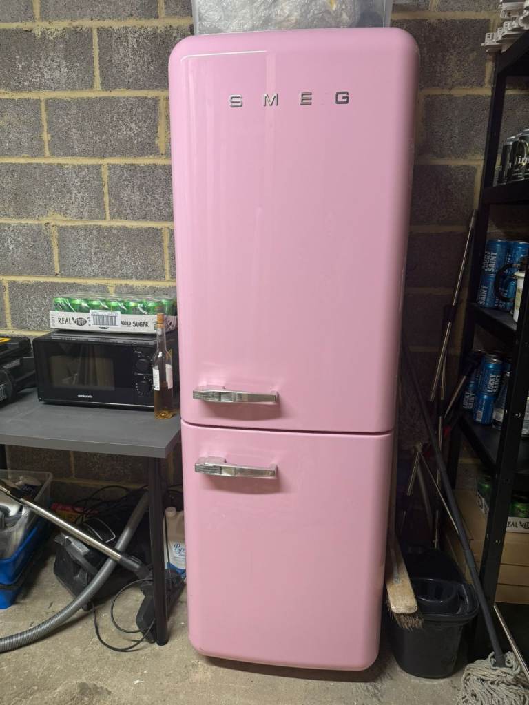 Pink Smeg Fridge Freezer