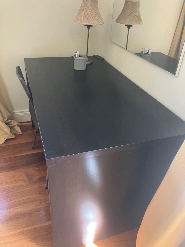 Black Large Desk – Good Condition