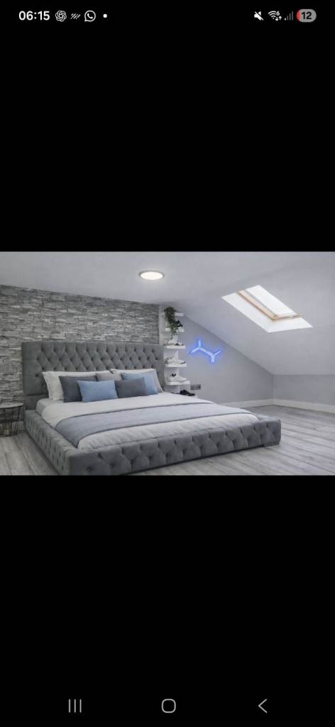 Double  bed luxurious with new matress 