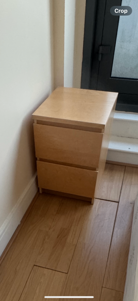 X2 small malm ikea chest of drawers 