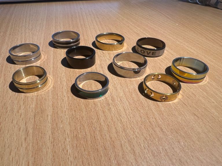 Mixed Metal Fashion Rings - Various Styles, New Condition