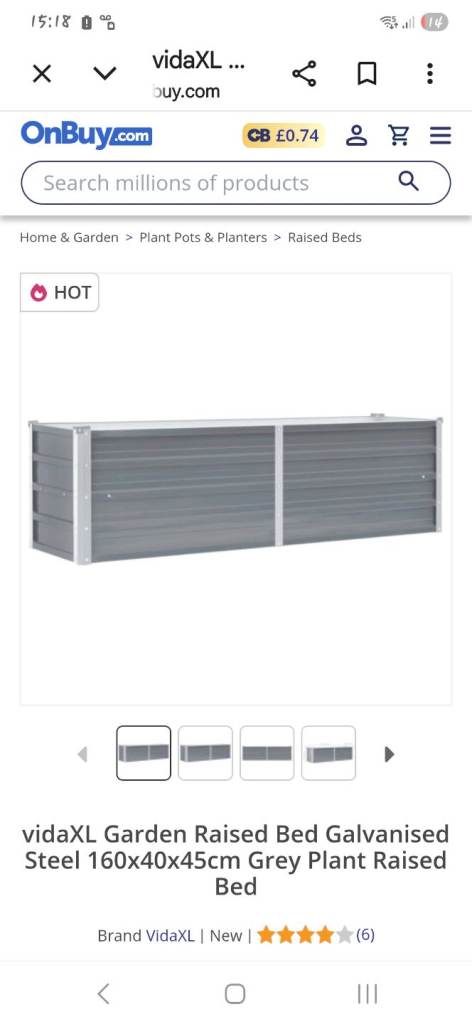 2x vida xl metal planters