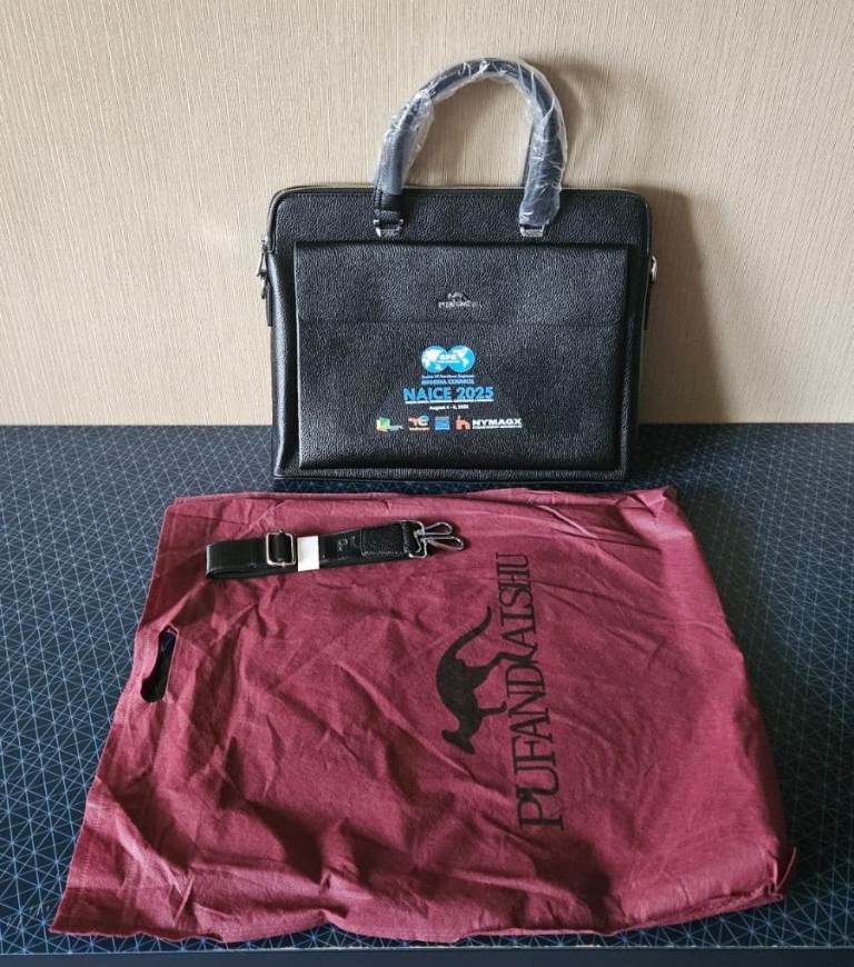 Business PU Leather laptop shoulder bag