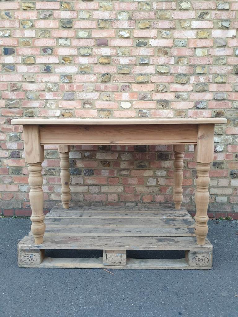 Vintage Solid Pine Country Farmhouse Rustic Dining Table solid wood