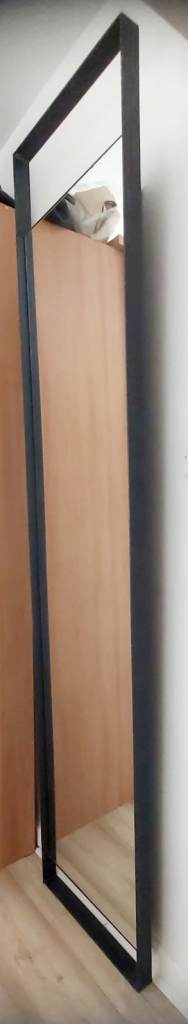 Full Length Black Metal Frame Mirror