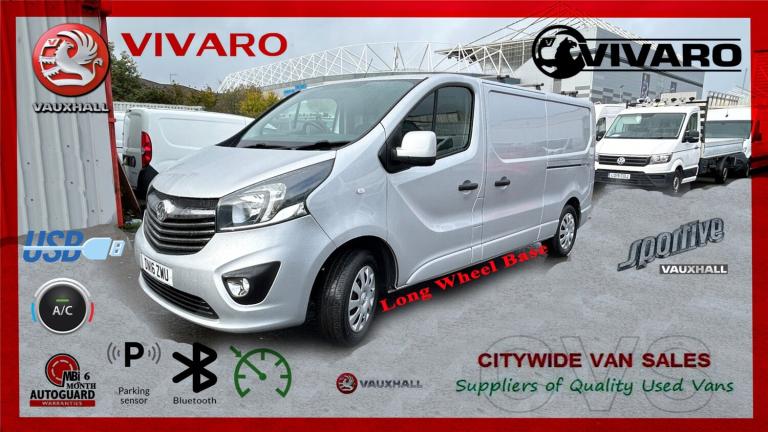 2016 Vauxhall Vivaro 2900 1.6CDTI 115PS Sportive H1 Van LWB NO VAT PANEL VAN Diesel Manual