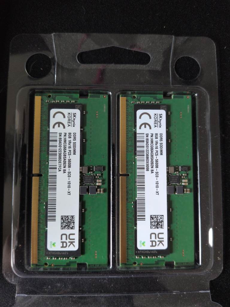 SK Hynix 2x8GB (16GB) DDR5 SODIMM RAM - Used