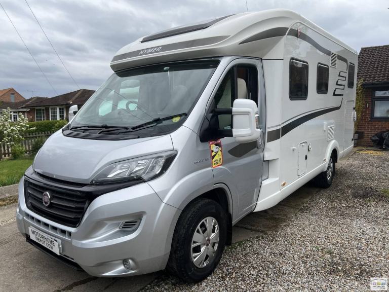 Hymer T568SL,2015, 3 berth rear single beds, rear garage coachbuilt motorhome
