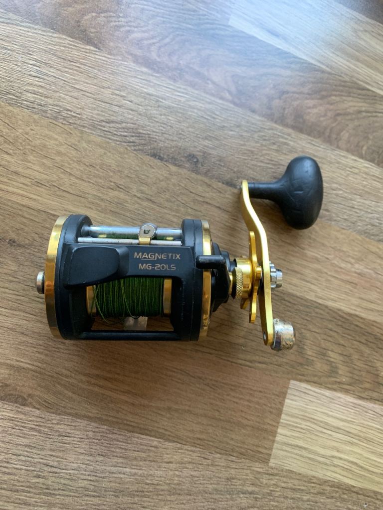Okuma Magnetix MG 45 LS sea Fishing level wind multiplier Reel