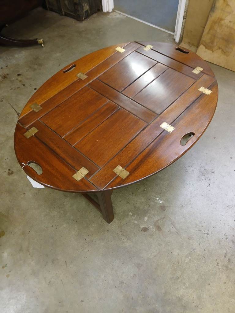 A Reproduction Butlers tray Coffee Table