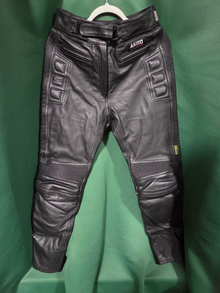 AKITO leather motorcycle trousers