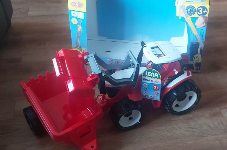 image for Lena Tractor with Shovel and Trailer 