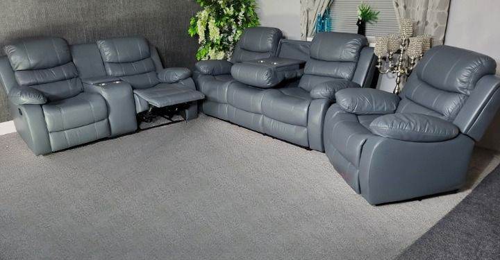 Stylish Super-Comfy & High-Quality 3+2 Seater & Corner Electric Roma Recliner Sofa Suit For Sale 🚛