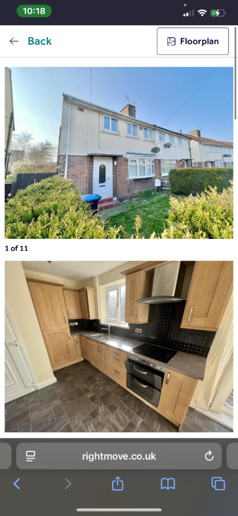 To let Semi detached 3 bedroom DH77