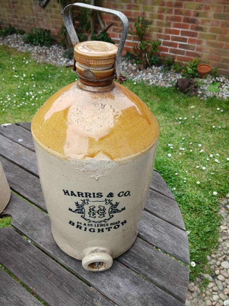 Antique Stoneware Flagons