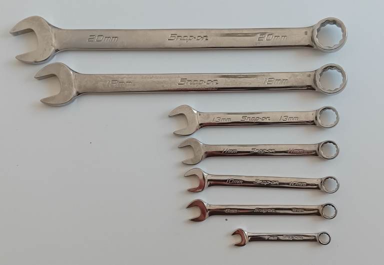 Snap-on combination wrenches 
