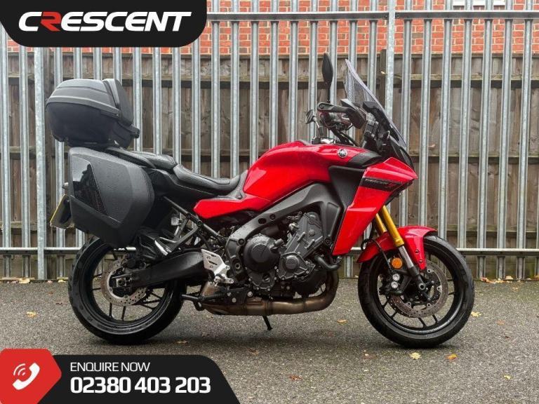 YAMAHA TRACER 9GT 2021IN REDLINE RED 3341 MILES , INC TOP BOX, HEATED GRIPS 