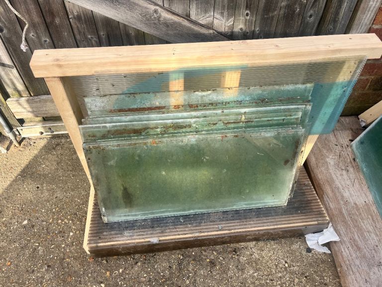 Used Greenhouse Glass