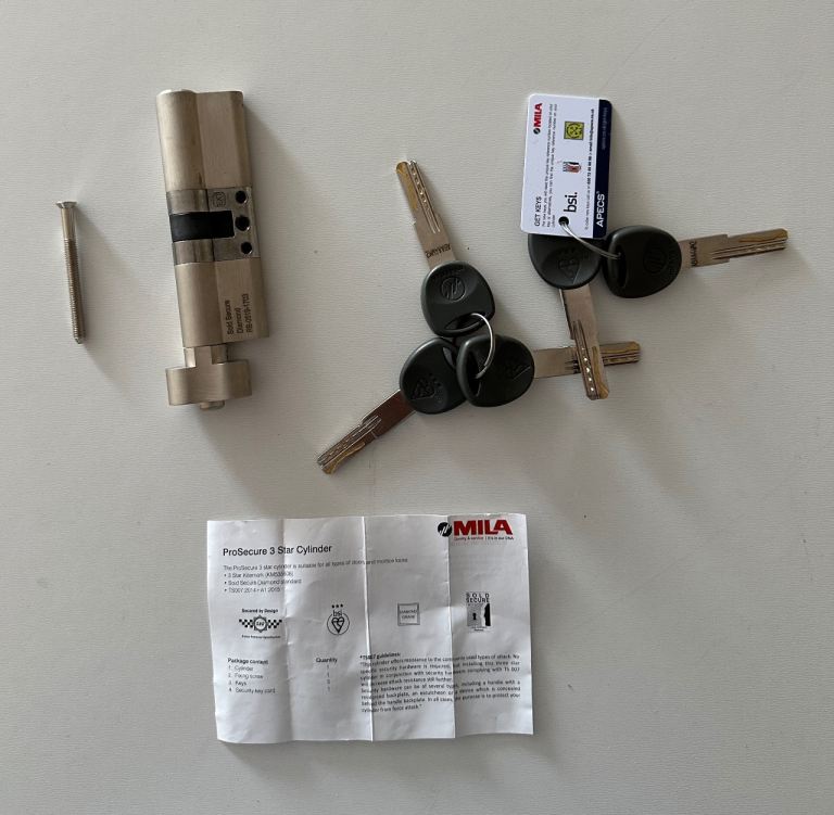 Mila Anti Snap 3 Star Diamond Grade Euro Thumbturn Cylinder 95mm