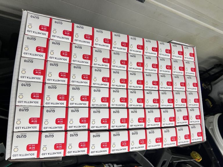 image for Box of 120 GU10 LED bulbs 345 lumen dimmable