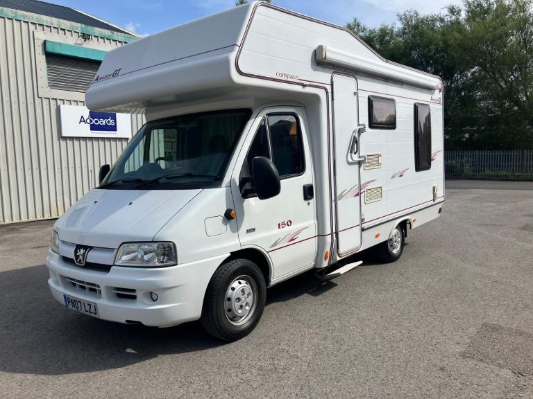 2007 Compass Amazon GT 150 Motorhome 4 Berth Peugeot HDi L Shaped Rear Lounge 