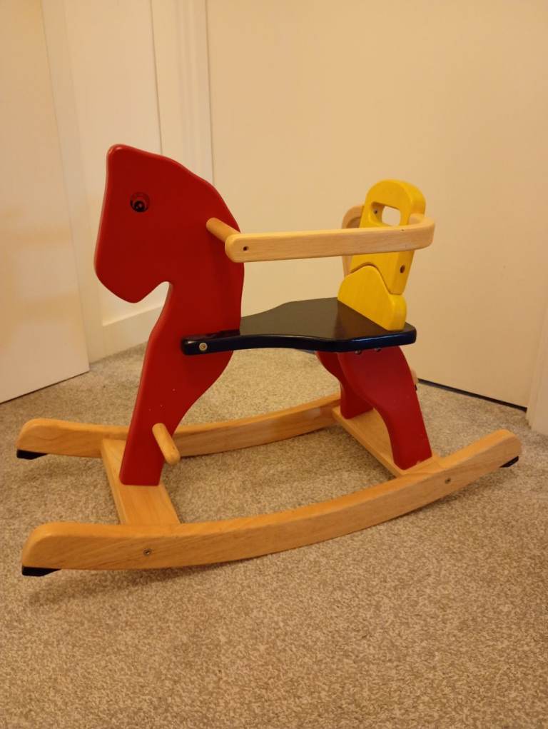 Child's wooden rocking horse