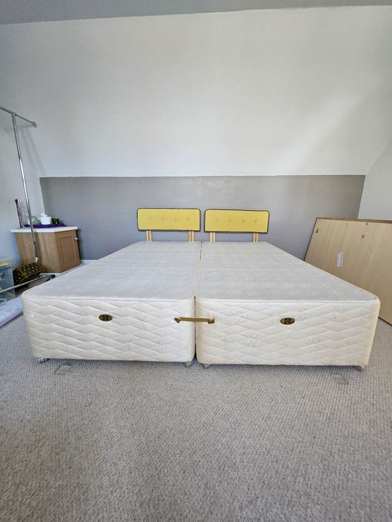 Two single Sealy divan bases