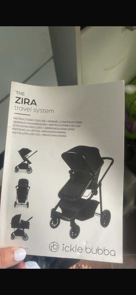 Zira pram . From baby to toddler . Barely used . With free mammas and papas next to me crib.
