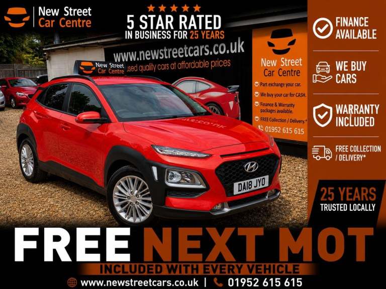 2018 Hyundai KONA 1.0T GDi Blue Drive SE 5dr HATCHBACK PETROL Manual