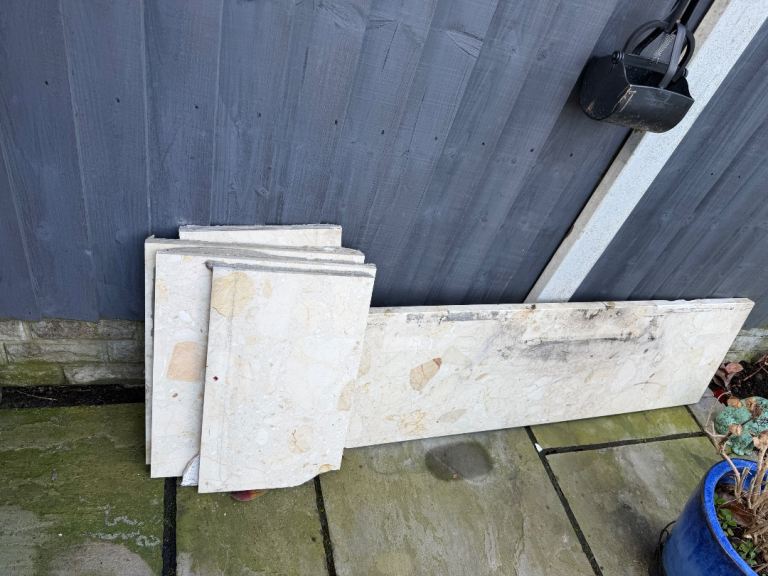 Marble hearth and back beige cream 