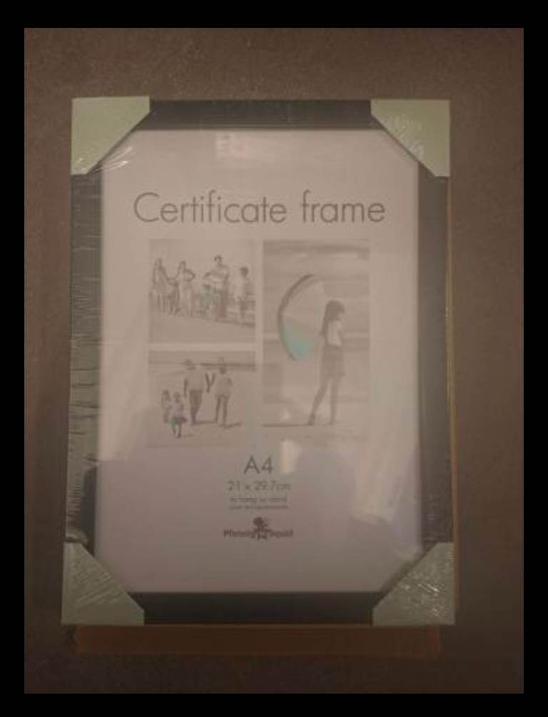 Black wooden picture frames