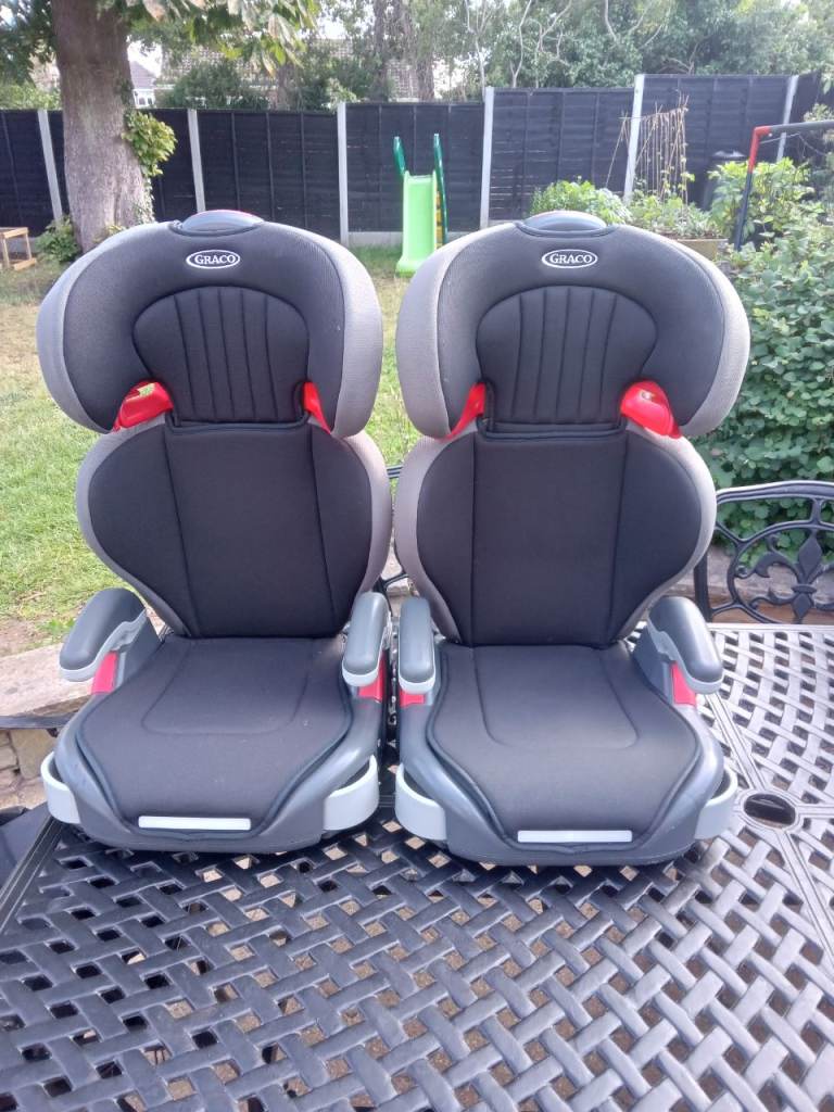 Two Graco Car Booster Seats – Grey, Good Condition