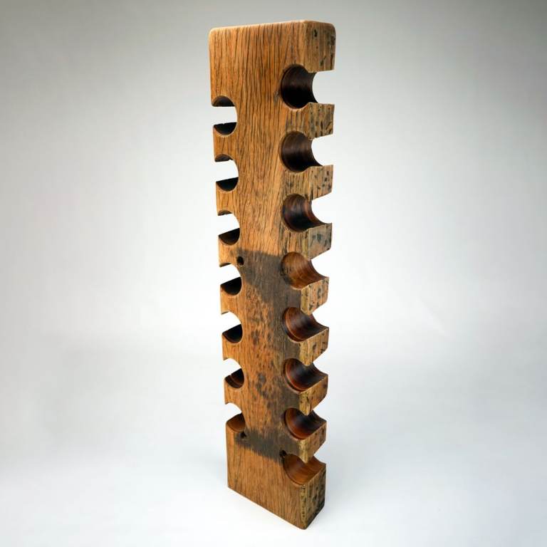 Reclaimed Jarrah Railway Sleeper Wine Rack
