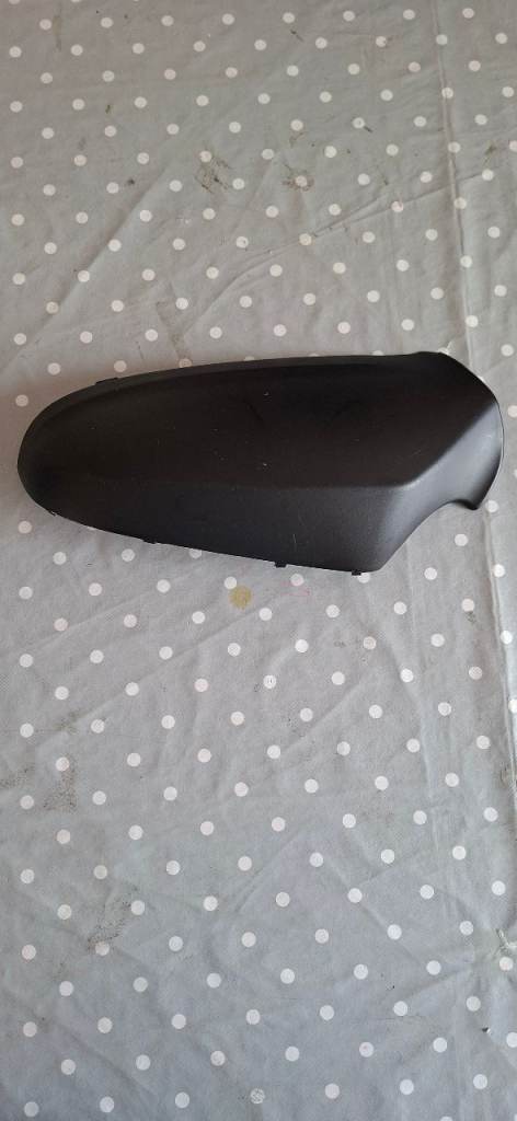 Left Passenger Side Wing Mirror Cover for Vauxhall Astra - Matte Black
