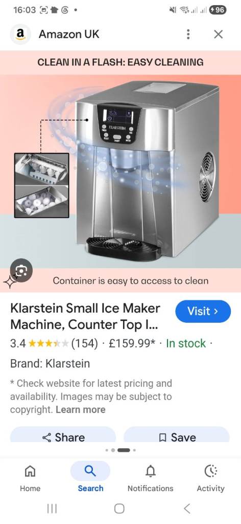 Ice Cube Maker £100