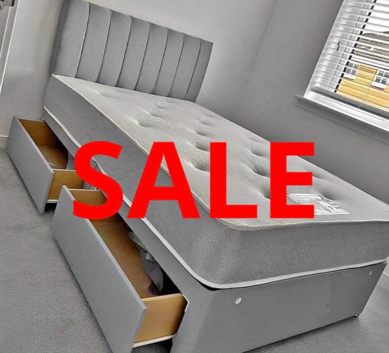 Single double bed small double divan beds kingsize super king size bed mattress headboard brand new 