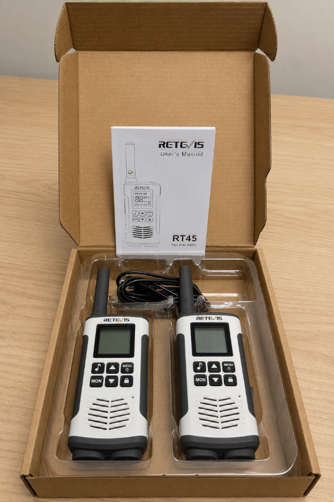 Retevis RT45 Two Way Radio Walkie-Talkies - like NEW in Box