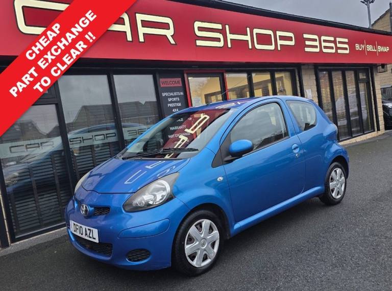 2010 10 TOYOTA AYGO 1.0 VVT-I BLUE HATCHBACK 3DR PETROL MANUAL EURO 4 (67 BHP)